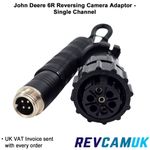 John Deere 6R camera 7 Pin John Deere AMP Plug Reversing Camera Adaptor Cable