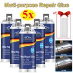 1~5Pcs Industrial Metal Repair Glue Heat Resistance Cold Weld A&B Adhesive 50ml