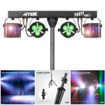 MAX PartyBar12 DJ Disco Party LED Light Bar with Stand - Derby, PAR & Strobe