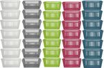 Plastic Storage Basket Crate Handy School Office Kitchen Pharmacy Tidy Organiser