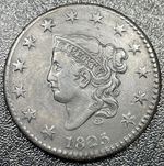 1825 Matron Head Large Cent 1c Better Date High Grade