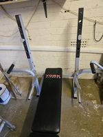York Fitness Weight Bench with Barbell Rack & Lat Pull Down | Collection