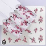 NAIL ART WATER DECALS  HARUNOUTA FLOWERS  PINK BLOSSOM  YZW-3053