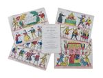 Victorian toy theatre - 'Don Quixote' hand coloured Pollocks sheets