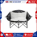 Double Camping Sofa Chair for Sports Thicken for Trip 2 Person Foldable Portable