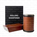CUTTING KNIFE BLADE EDGE HONING SHARPENING ROLLING ROUND DIAMOND STONE SET