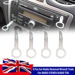 4 PCS Car Radio Stereo Removal CD Release Tool Pin Keys Set For VW Audi Ford UK