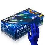 AURELIA SONIC 100 Powder Free Disposable Nitrile Gloves -100 Pack Large
