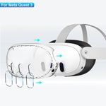 VR Headset Protective Cover Transparent Shell Case For Meta Quest 3 Accessories
