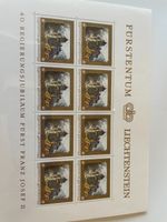 Liechtenstein traderlot mnh pristine whole sheets King Franz Josef II, big value