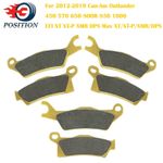 Front & Rear Brake Pads for Can-Am Outlander 450 500 570 650 850 1000 2013-2021
