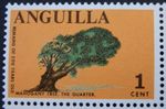 ANGUILLA 1967 SG17 1c. MAHOGANY TREE, THE QUARTER  -  MNH