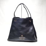 Gucci Hand Bag Black Leather 3296595