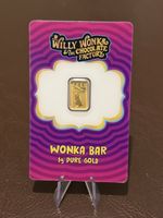 PAMP Suisse Willy Wonka Bar 1g Gold Bar 999.9 Fine Gold Limited Mintage 5000