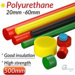 20mm-60mm PU Polyurethane Solid Round Rod Bar Stick Elastic Shock Absorber