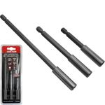 3pc Magnetic Bit Holder Set Drill Driver 1/4" Hex Drive For Screw Bit DT65908