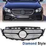 Chrome Diamond Style Front Grille For Mercedes E Class W213 S213 A238 2016-2020