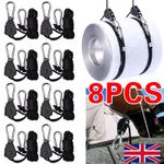 8Pcs Rope Ratchet Adjustable Light Hanger Tent Carbon Filter Hydroponic Grow UK