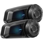 2Pcs FX-S Motorcycle Bluetooth Headset Helmet Intercom 2-Way 1000m Communication