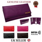 Personalised Womens Leather Soft High Quality Slim Card Coin Ladies Purse Wallet