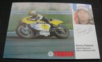 1979 KENNY ROBERTS YAMAHA PRINTED SIGNATURE POSTCARD