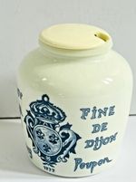 Vintage Grey Poupon Dijon Mustard Jar | Digoin Sarreguemines France 1777 Pot VGC