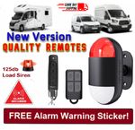 Camper Motorhome Wireless Alarm Security Entry Motion Sensor +2xRemotes +Flasher