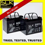 2 x 12v 10ah 12ah 15ah  22ah  33 36ah 40ah 50ah 75ah Mobility Scooter Batteries.