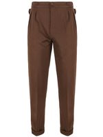 Mens Vintage Trousers | Highwaist 1940s 50s Vintage Style Trousers Hickory Brown