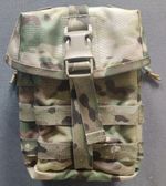 British Tactical Large Lidded Utility Pouch Stealth QASM Buckle Multicam 1000D