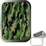 Camouflage 2oz Silver Tobacco Tin, Airtight sealed Tobacco Tin,Storage Tin