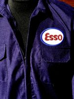 Goodwood Revival Esso Badged Zip Front Navy Polycotton Overalls L 42-45" Chest