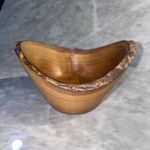 Vintage Smalll Wooden Bowl 5 inch x 3.5 inch Decorative - B
