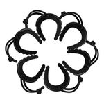 Fresh 6 Pack First Responder Door Stops Security Black Door Stoppers Baby Proof