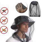 4PCS Midge Mosquito Head Net Hat Insect Fly Mesh Face Protector Travel Camping