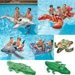 Inflatable Ride On Novelty Swimming Pool Beach Toy Float Rider Lilo Swim