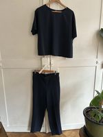 Theory Two Piece Outfit / Navy Blue / Size 8 UK
