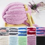 5X250g Thick Chunky Yarn Chenille Milk Soft for Crochet Knitting Blanket