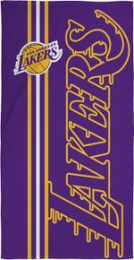 NBA Towel Los Angeles Lakers Basketball Team Purple and Yellow Design 150X75CM