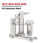 12mm 14mm 16mm 20mm Clevis Pins with Clip A2 304 Stainless Hinge Pin Rigging Pin
