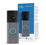Ring Battery Video Doorbell Motion Detection Two-Way Audio Grey/Black  (New Gen)