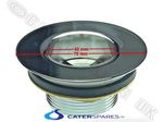 WASTE OUTLET FITTING FOR COMMERCIAL CATERING SINKS 40mm 1.1/2" 70MM FLANGE