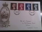 Windsor FDC -2/6 -5/ - 10/ -1 -Large Stamps_ 5 March 1969