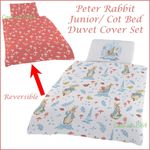 Peter Rabbit TODDLER Bed Duvet Cover And Pillowcase Beatrix Potter Reversible