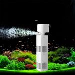 Fish Tank Filter 4-in-1 Internal Aquarium Filter 400-1800L/H Submersible Sponge