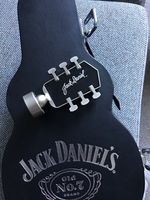 Jack Daniels Guitar Case Gift Box & inner guitar head stock fret - VGC