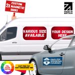 2x Magnetic Signs For Vans, Cars, Taxi, Personalised Magnetic Car Vehicle Signs