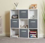 Foldable Storage Boxes Square Canvas Collapsible Folding Fabric Cubes Box Toys