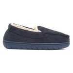 The Slipper Company Boys Slippers Blue Kids Navy Faux Fur Lining SIZE