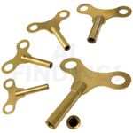 New Brass Quality Winding Clock Key Mantle & Bracket Clock 21 sizes available